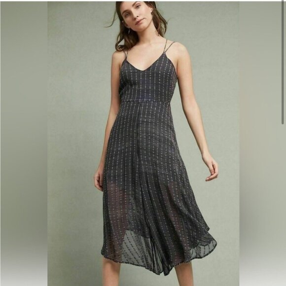 HD in Paris Pants - 🖤 HD in Paris Wide Leg Jumpsuit | Anthropologie Boho Strappy Black Gray Flowy